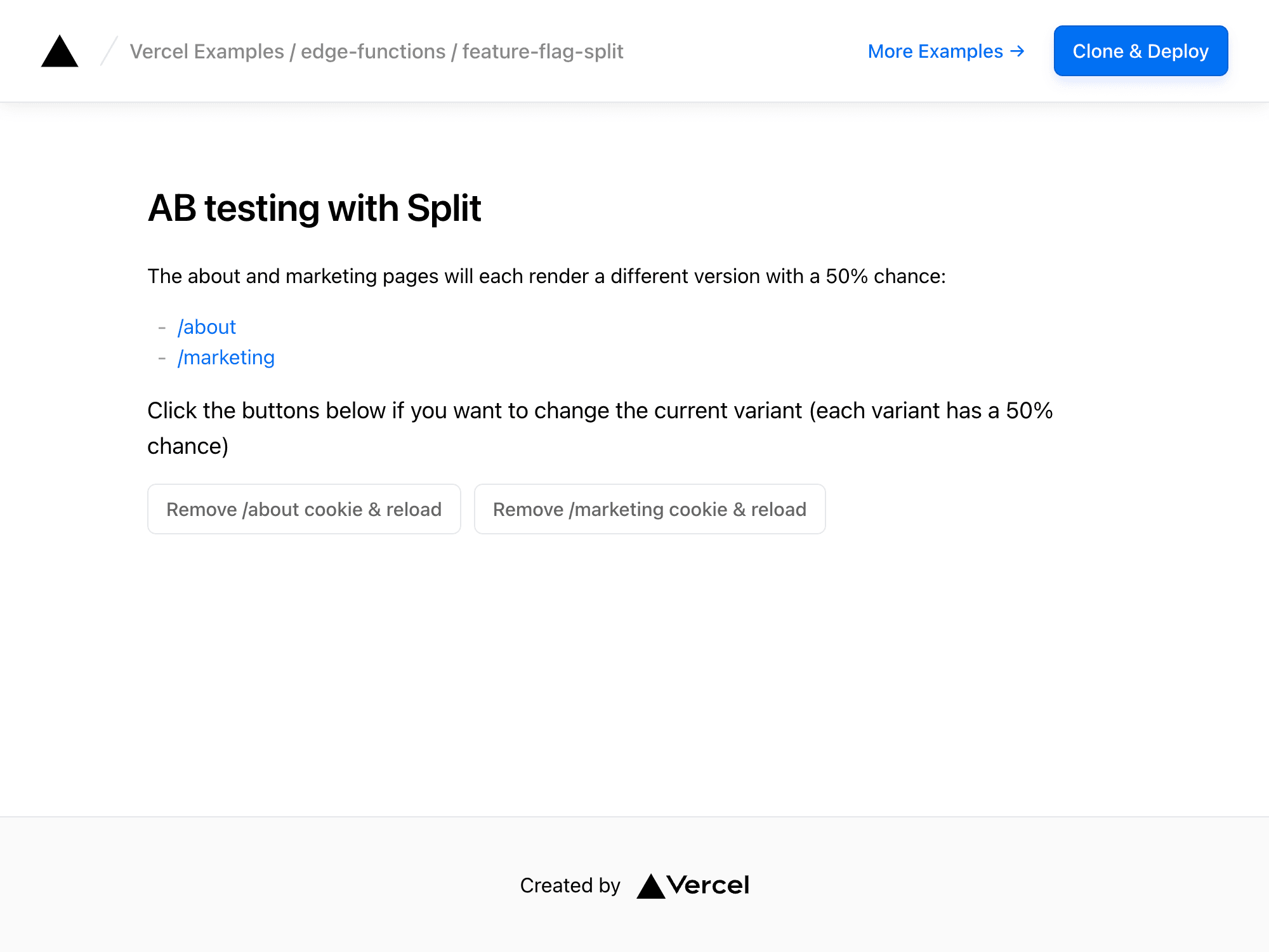 A/B Testing with Split