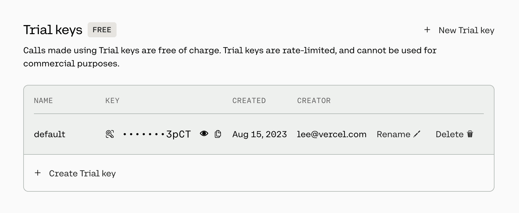 Use your Cohere API key to securely communicate from your Next.js application.