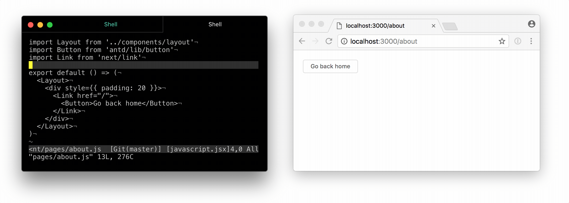 After the right type is returned, the page recovers¬ successfully.