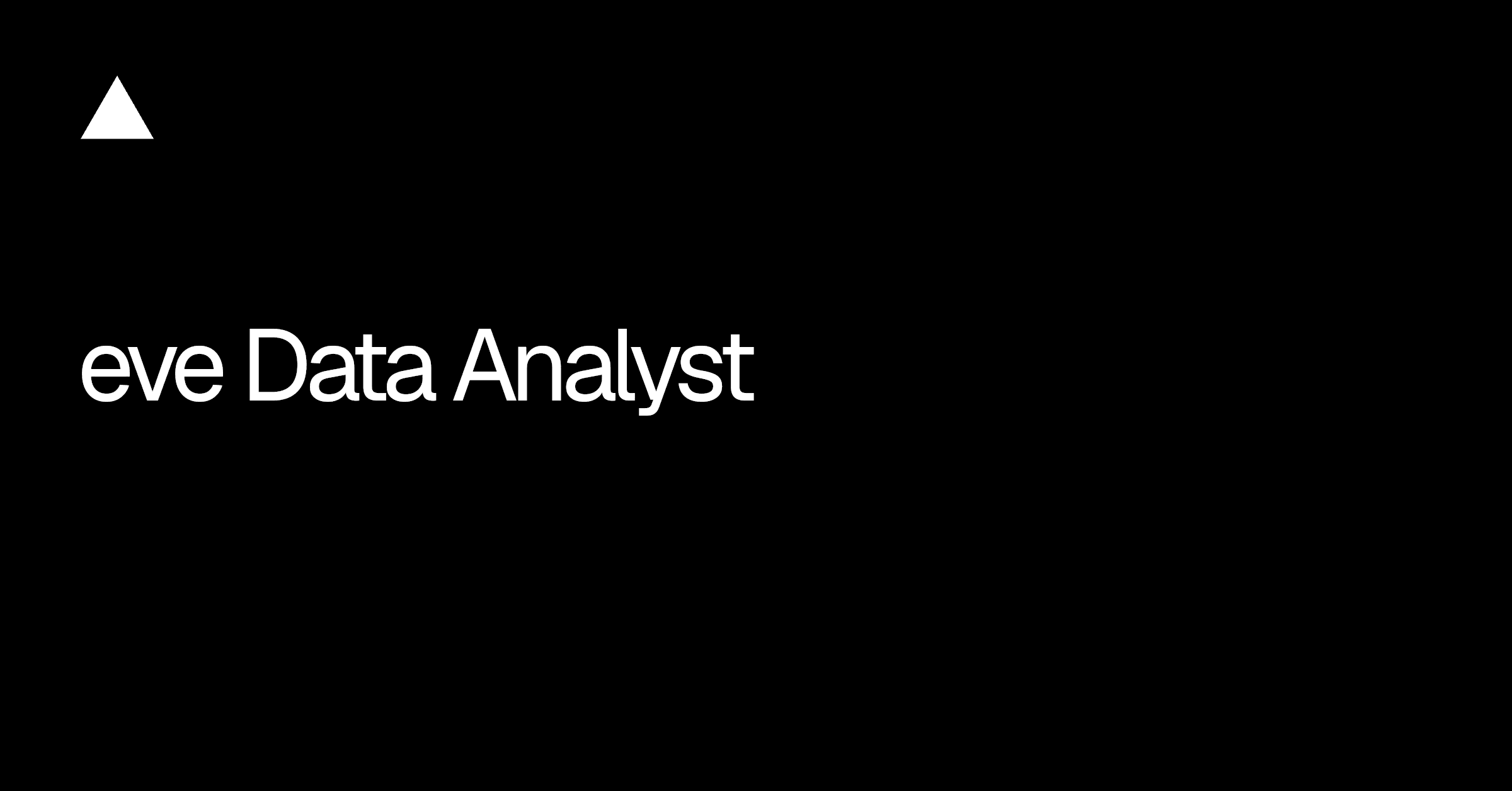 eve Data Analyst thumbnail